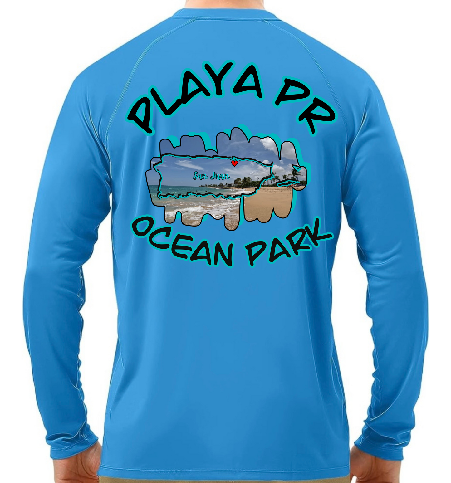 Men's Long Sleeve UPF50 Ocean Park, San Juan