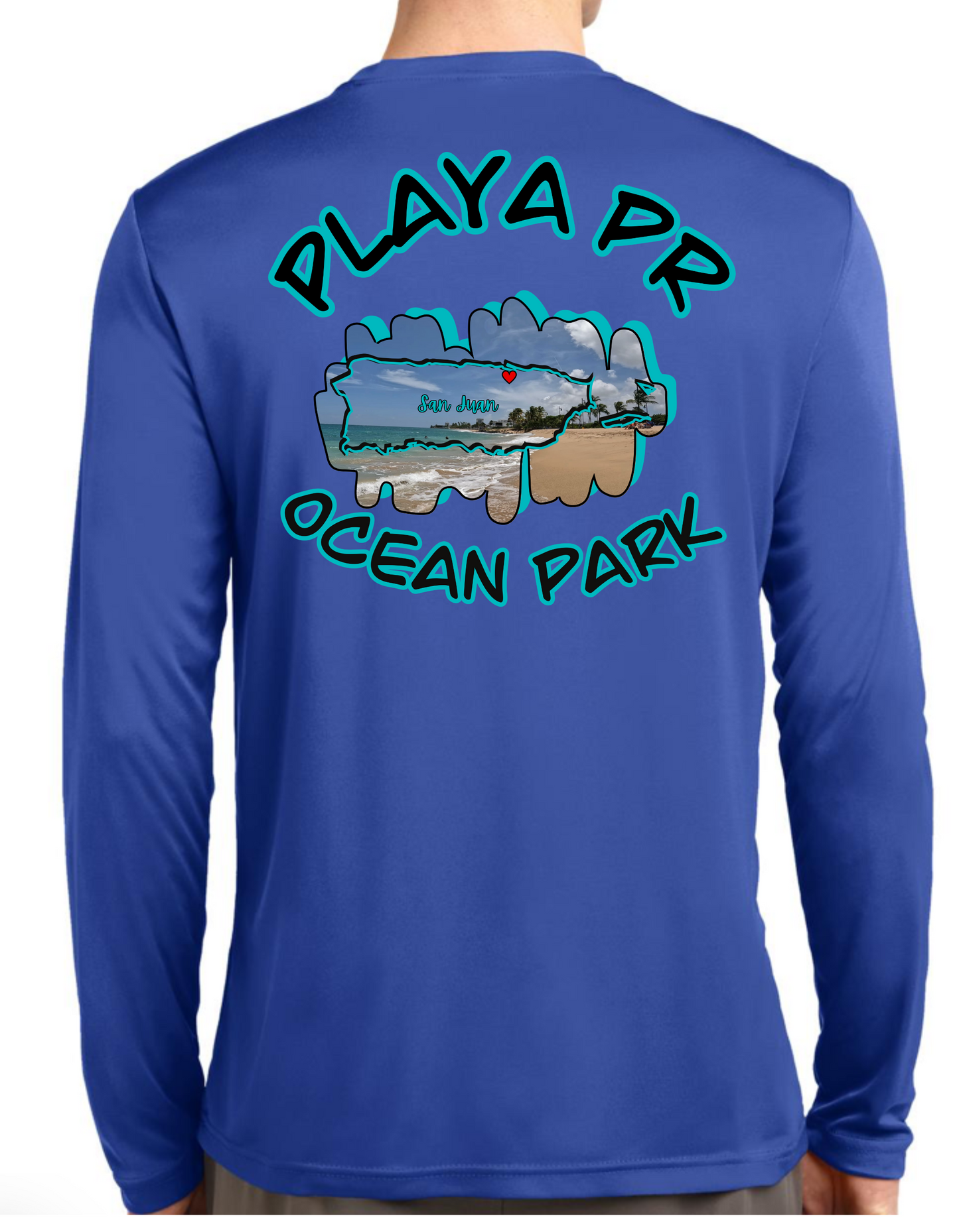 Men's Long Sleeve UPF50 Ocean Park, San Juan