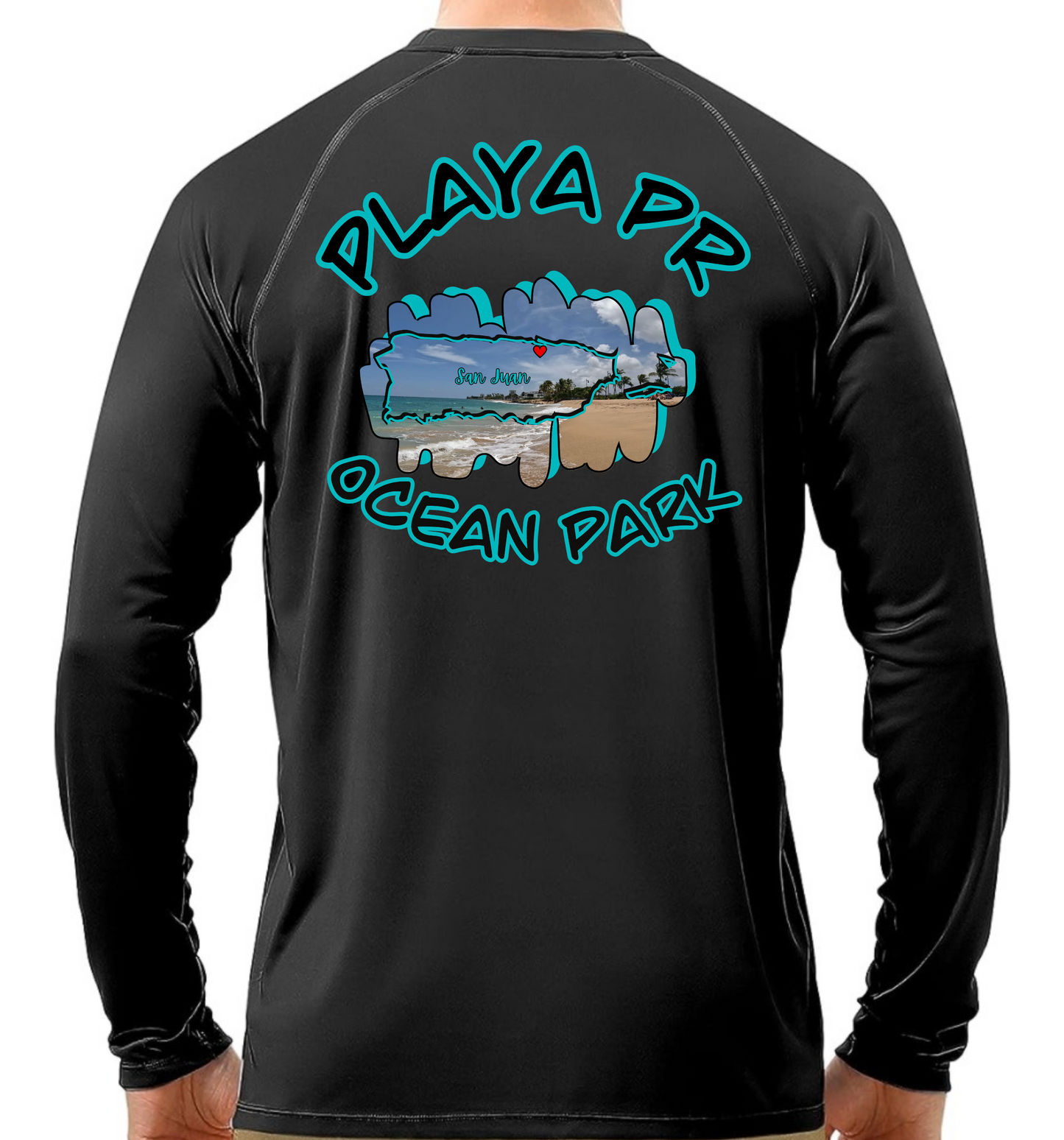 Men's Long Sleeve UPF50 Ocean Park, San Juan