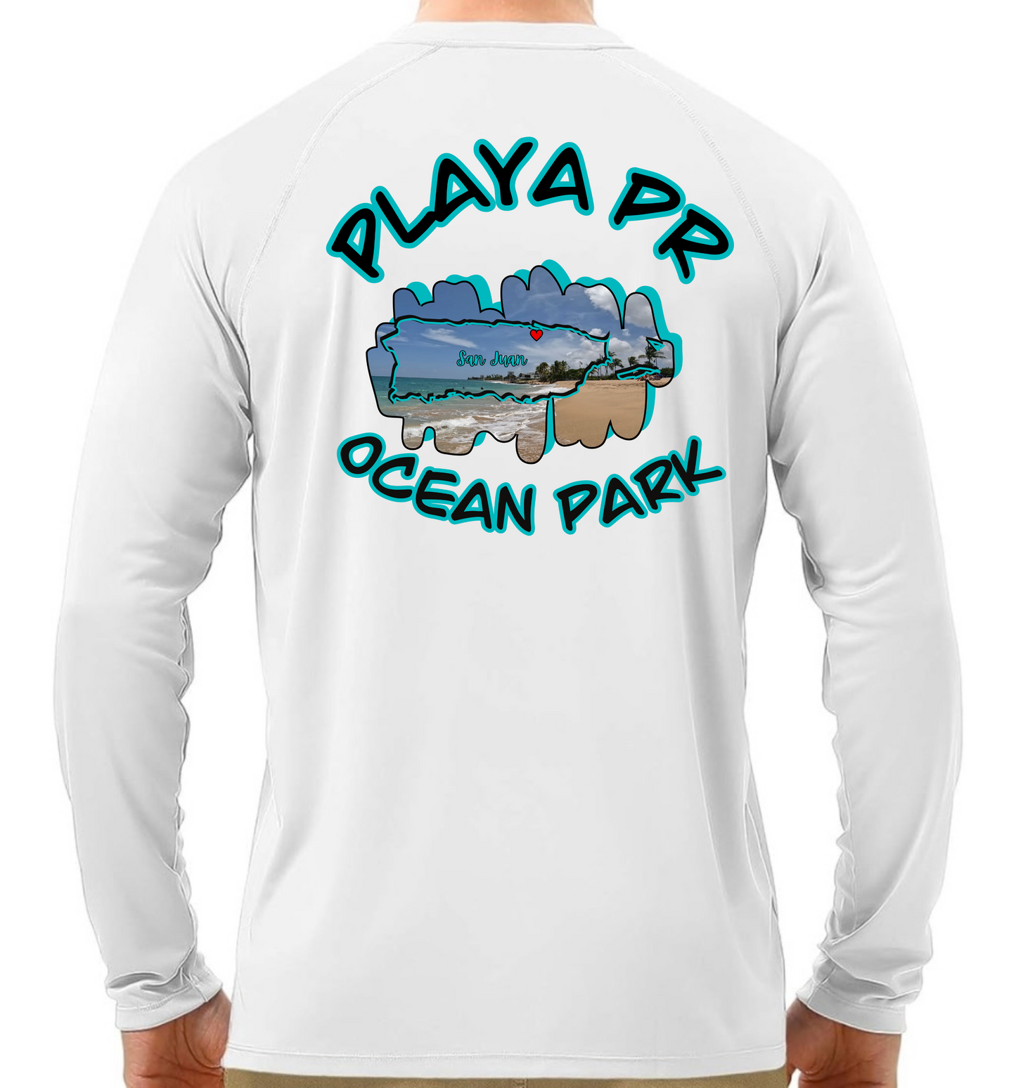 Men's Long Sleeve UPF50 Ocean Park, San Juan