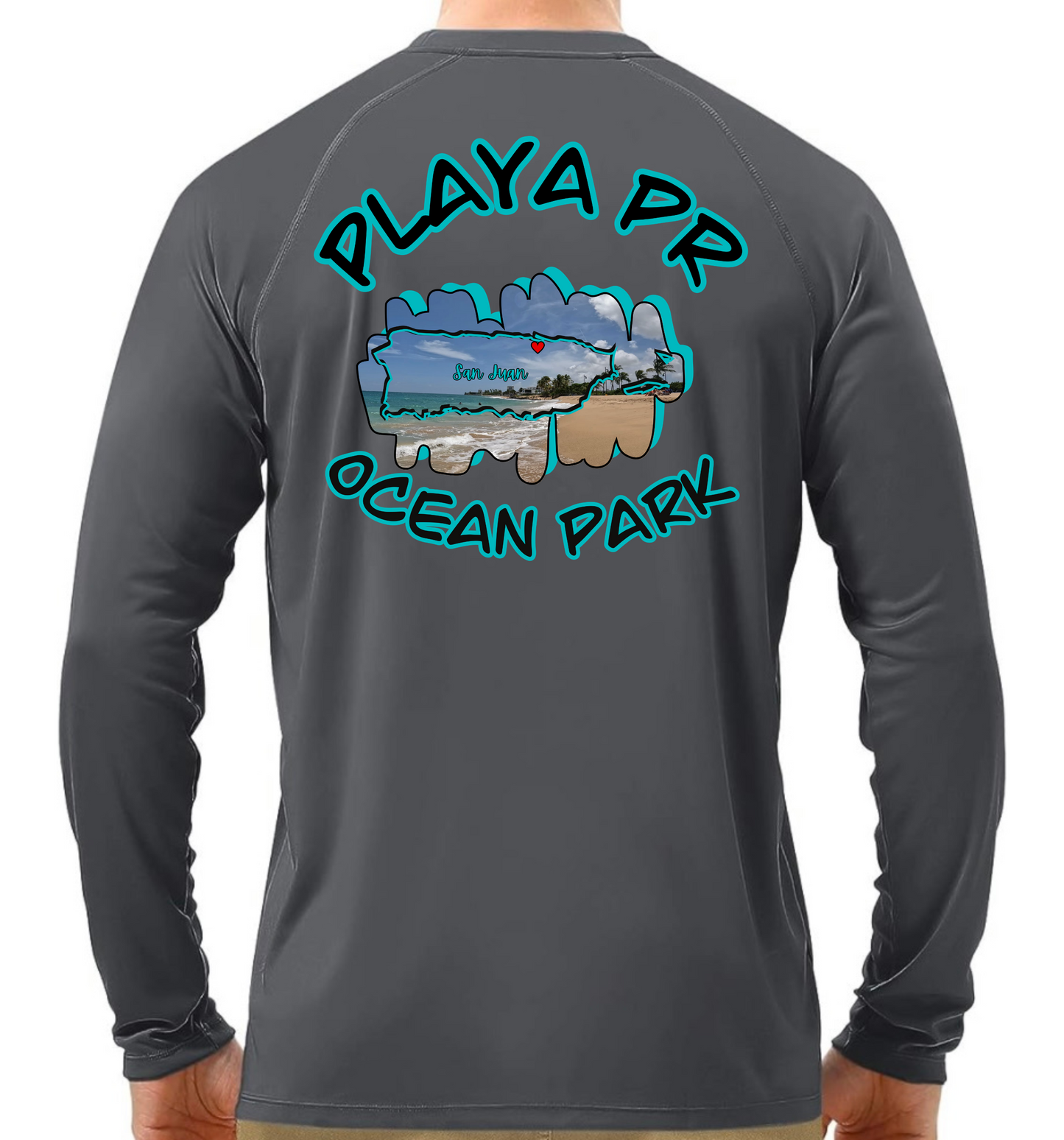 Men's Long Sleeve UPF50 Ocean Park, San Juan