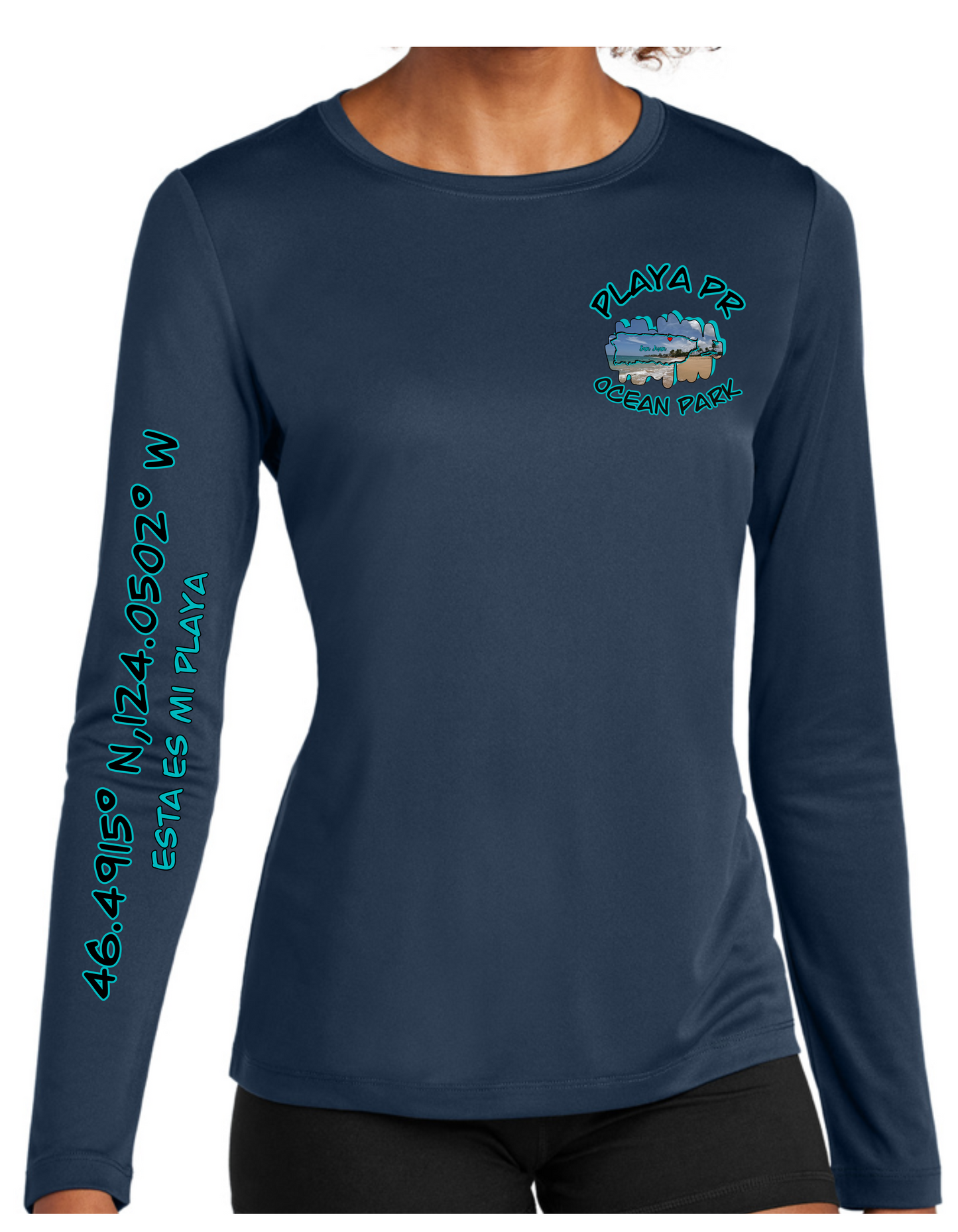 Women's Long Sleeve UPF50 Ocean Park, San Juan