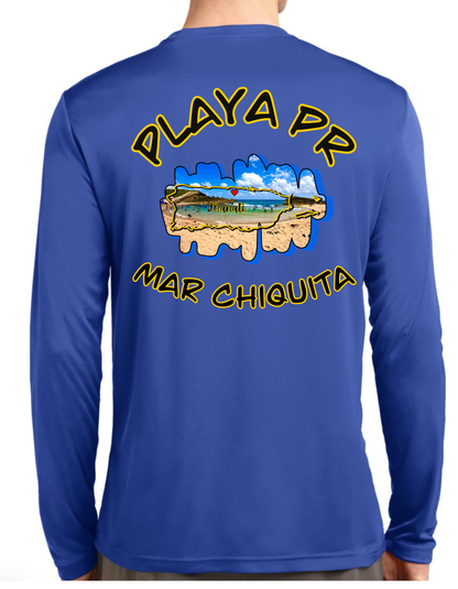Men's UPF50+ rash guard Long Sleeve Mar Chiquita, Manati P.R