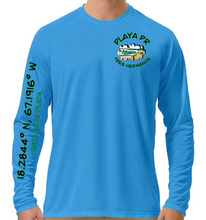 Men's UPF50+ rash guard long sleeve Tres Hermanos, Añasco P.R