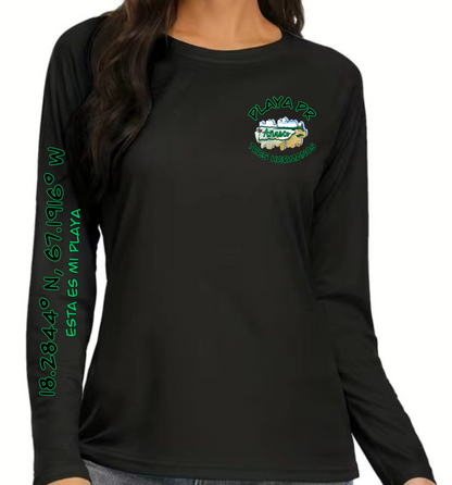 Women's UPF50+ rash guard long Sleeve Tres Hermanos, Añasco P.R