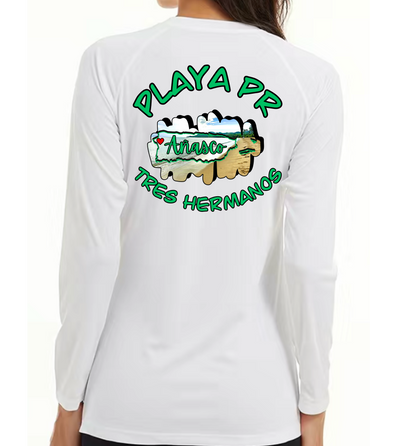 Women's UPF50+ rash guard long Sleeve Tres Hermanos, Añasco P.R