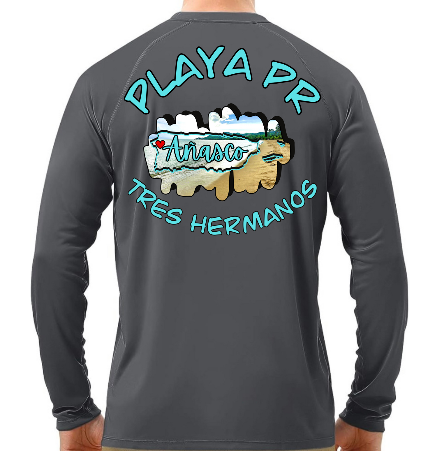 Men's UPF50+ rash guard long sleeve Tres Hermanos, Añasco P.R