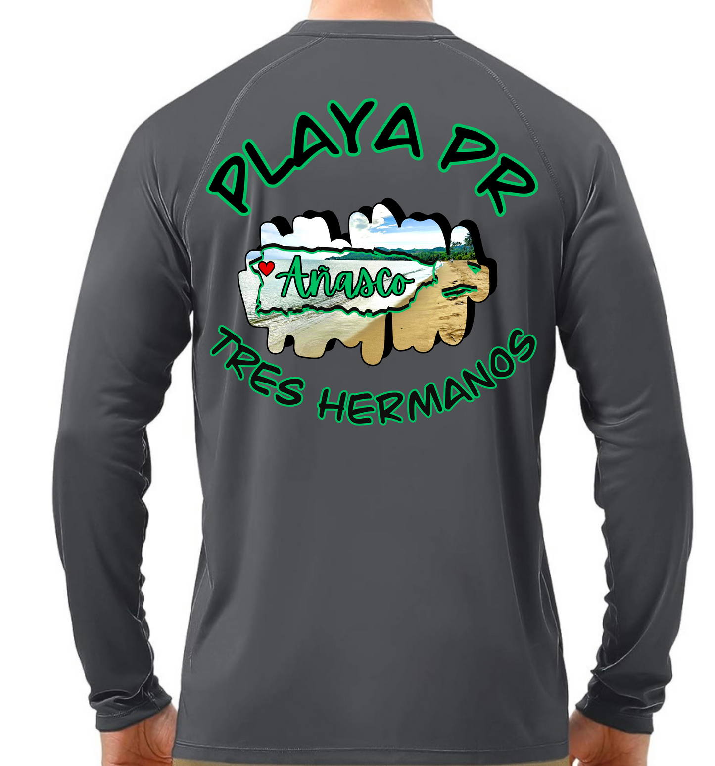 Men's UPF50+ rash guard long sleeve Tres Hermanos, Añasco P.R