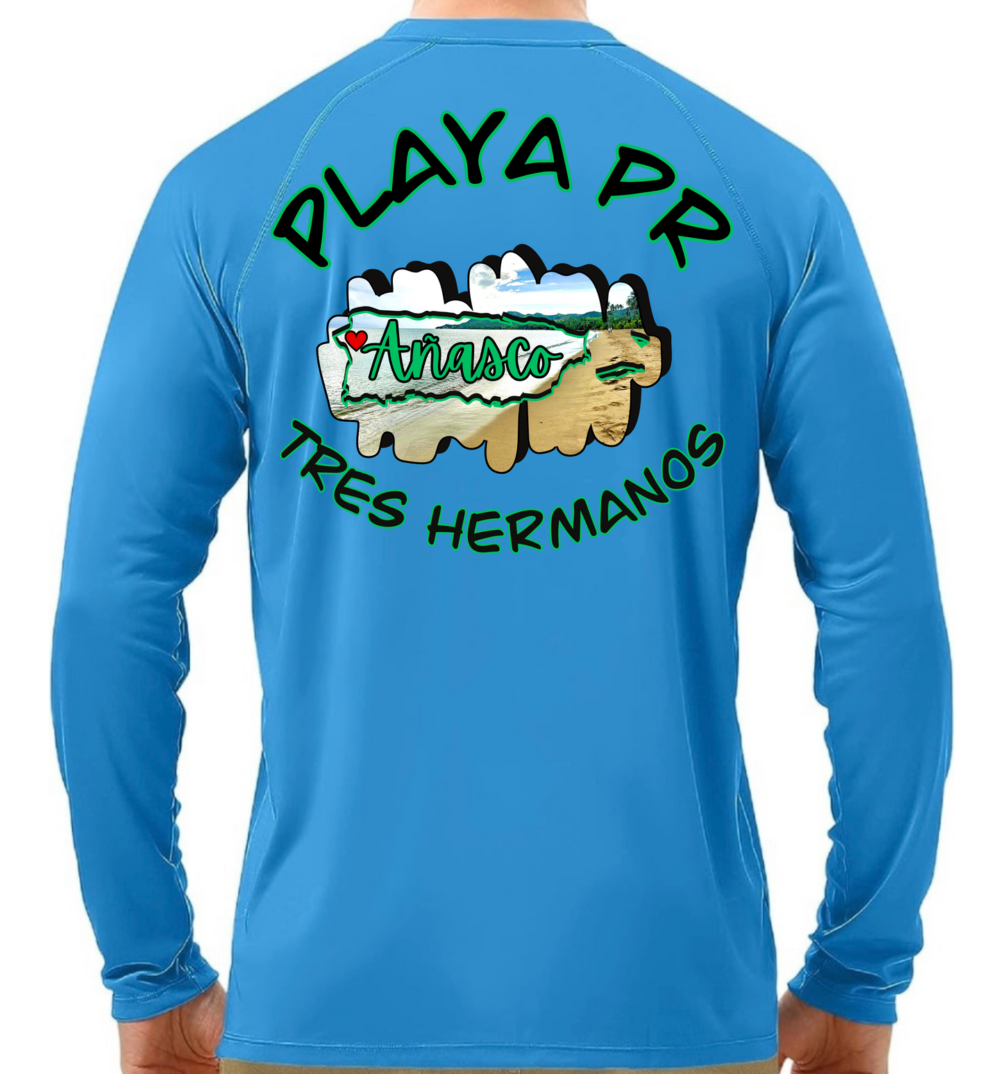 Men's UPF50+ rash guard long sleeve Tres Hermanos, Añasco P.R