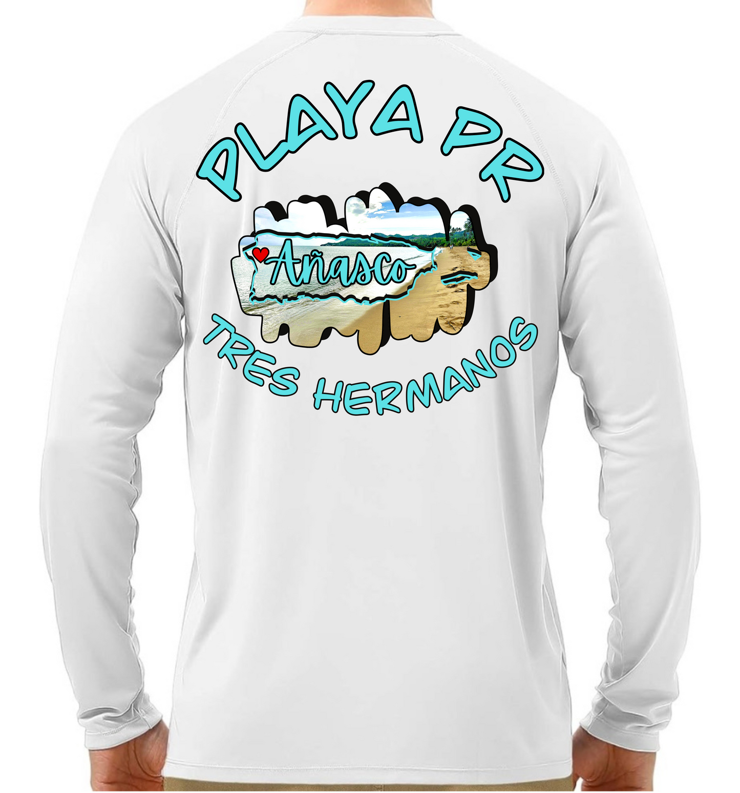 Men's UPF50+ rash guard long sleeve Tres Hermanos, Añasco P.R