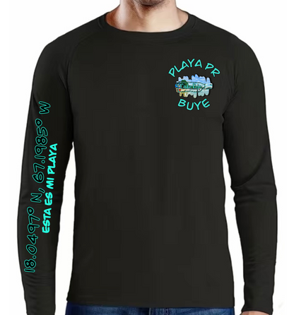 Men's UPF50+ rash guard long sleeve Buye, Cabo Rojo P.R