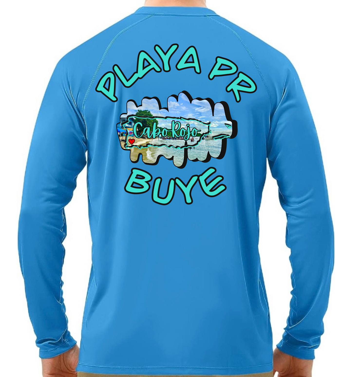 Men's UPF50+ rash guard long sleeve Buye, Cabo Rojo P.R