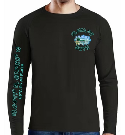 Men's UPF50+ rash guard long sleeve Buye, Cabo Rojo P.R