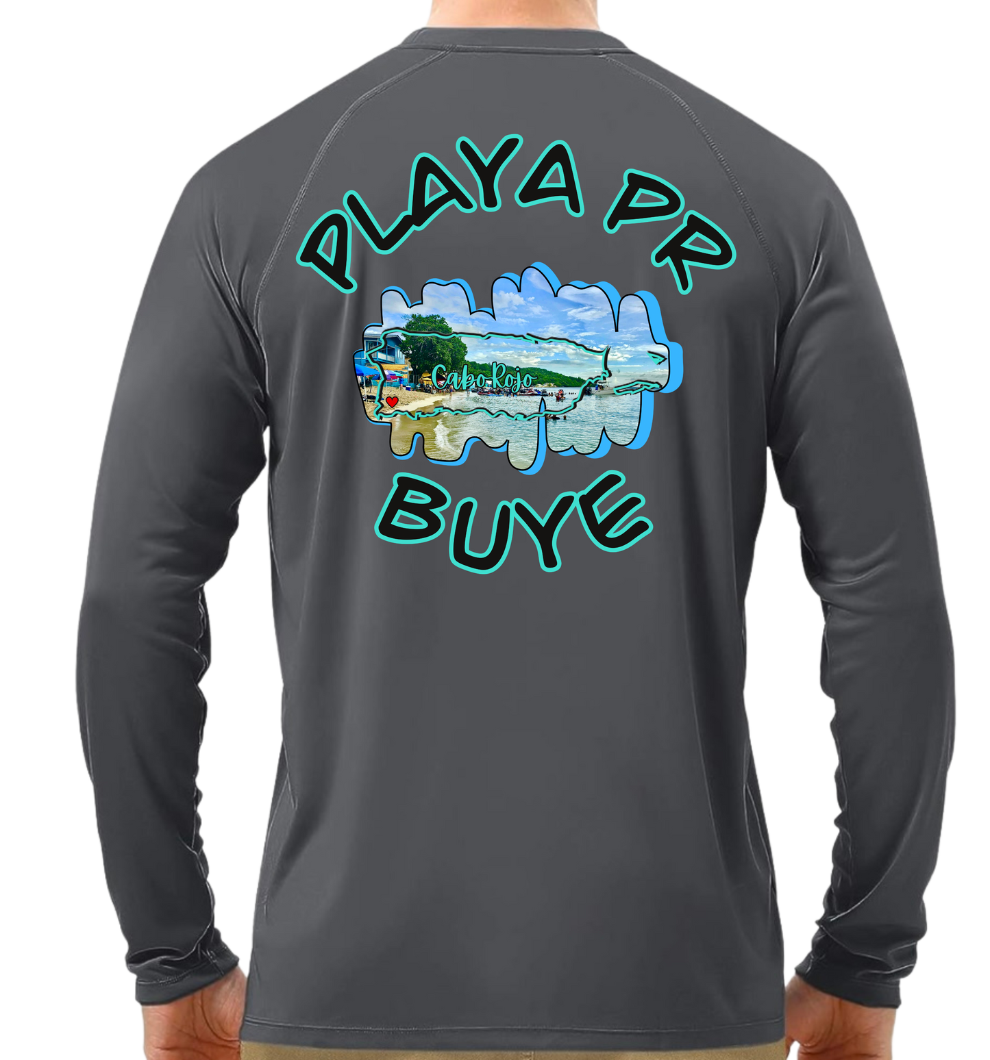 Men's UPF50+ rash guard long sleeve Buye, Cabo Rojo P.R