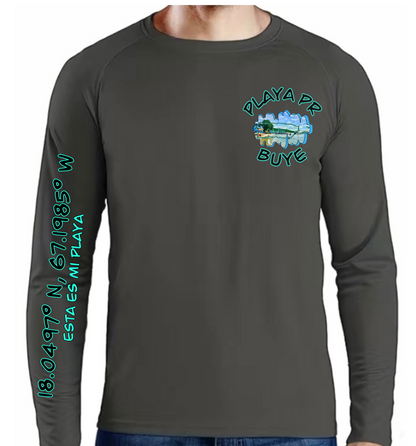 Men's UPF50+ rash guard long sleeve Buye, Cabo Rojo P.R