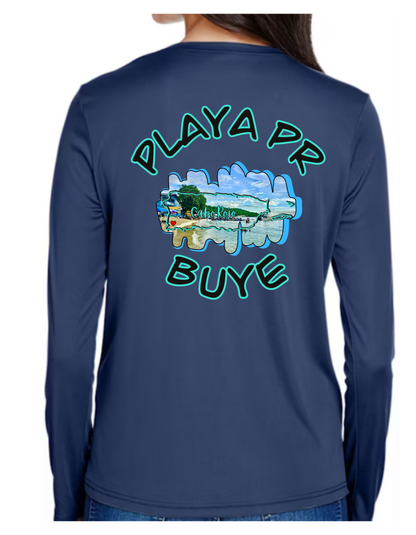 Women's UPF50+ rash guard long sleeve Buye, Cabo Rojo P.R