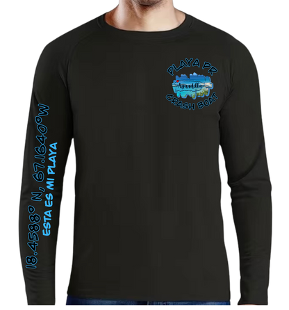 Men's UPF50+ rash guard long sleeve Crash Boat, Aguadilla P.R