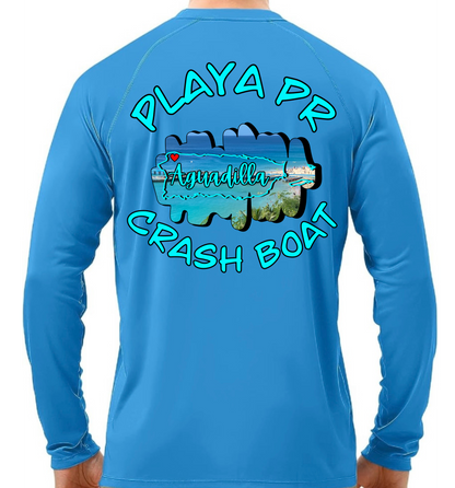 Men's UPF50+ rash guard long sleeve Crash Boat, Aguadilla P.R