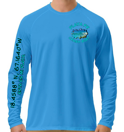 Men's UPF50+ rash guard long sleeve Crash Boat, Aguadilla P.R