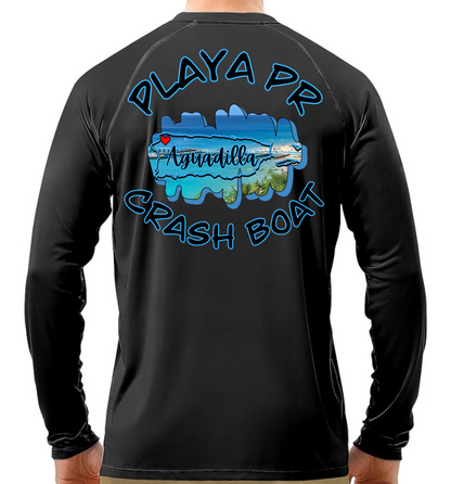 Men's UPF50+ rash guard long sleeve Crash Boat, Aguadilla P.R