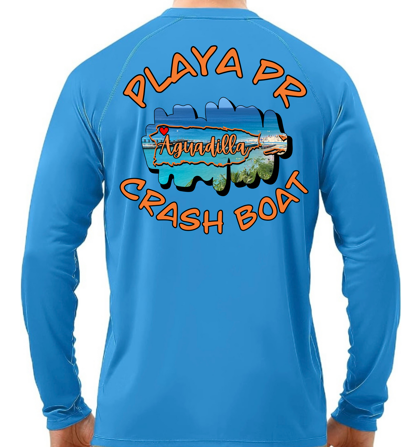 Men's UPF50+ rash guard long sleeve Crash Boat, Aguadilla P.R