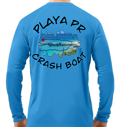Men's UPF50+ rash guard long sleeve Crash Boat, Aguadilla P.R