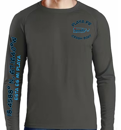 Men's UPF50+ rash guard long sleeve Crash Boat, Aguadilla P.R