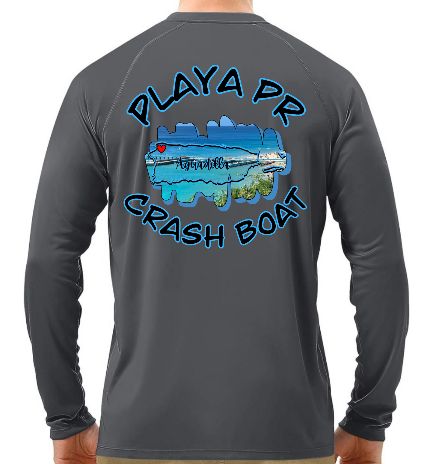 Men's UPF50+ rash guard long sleeve Crash Boat, Aguadilla P.R
