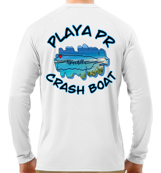 Men's UPF50+ rash guard long sleeve Crash Boat, Aguadilla P.R