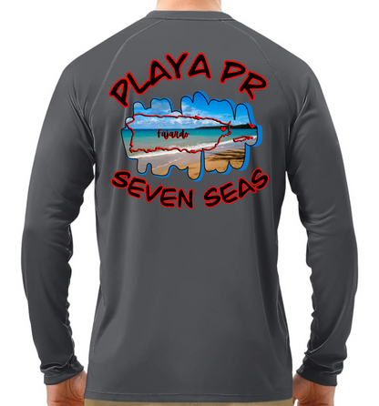 Men's UPF50+ rash guard Long Sleeve Seven Seas, Fajardo P.R