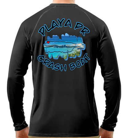 Men's UPF50+ rash guard long sleeve Crash Boat, Aguadilla P.R