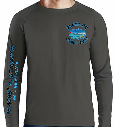 Men's UPF50+ rash guard long sleeve Crash Boat, Aguadilla P.R