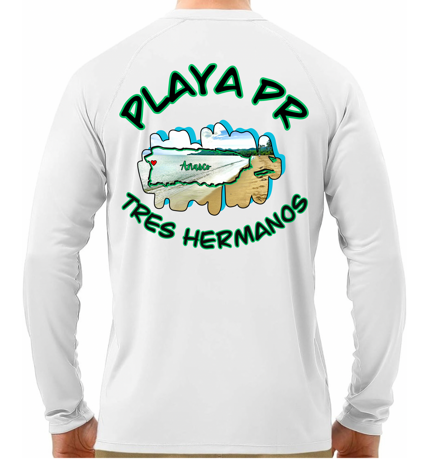 Men's UPF50+ rash guard long sleeve Tres Hermanos, Añasco P.R