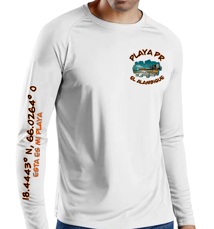Men's UPF 50+ Long Sleeve Rash Guard El Alambique, Carolina P.R