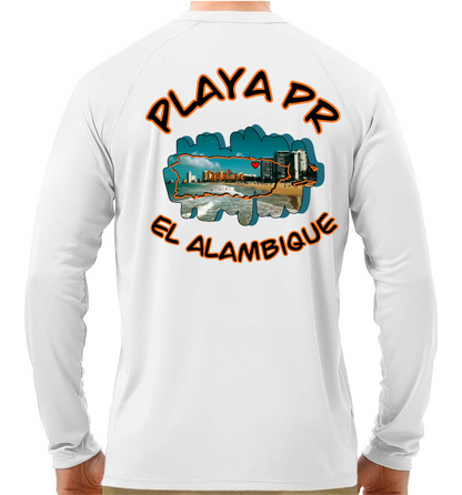 Men's UPF 50+ Long Sleeve Rash Guard El Alambique, Carolina P.R