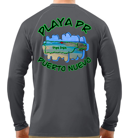 Men's UPF50+ rash guard long sleeve Puerto Nuevo, Vega Baja P.R