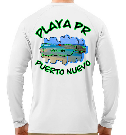 Men's UPF50+ rash guard long sleeve Puerto Nuevo, Vega Baja P.R