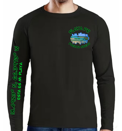 Men's UPF50+ rash guard long sleeve Puerto Nuevo, Vega Baja P.R