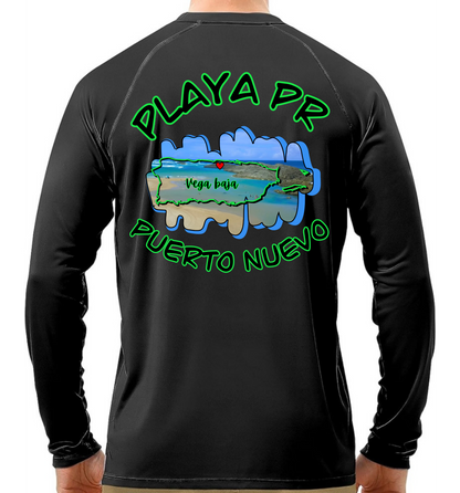 Men's UPF50+ rash guard long sleeve Puerto Nuevo, Vega Baja P.R