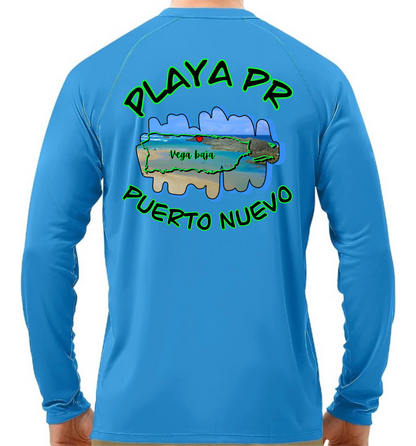 Men's UPF50+ rash guard long sleeve Puerto Nuevo, Vega Baja P.R