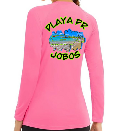 Women's UPF 50+ rash guard loose fit Jobos, Isabela P.R