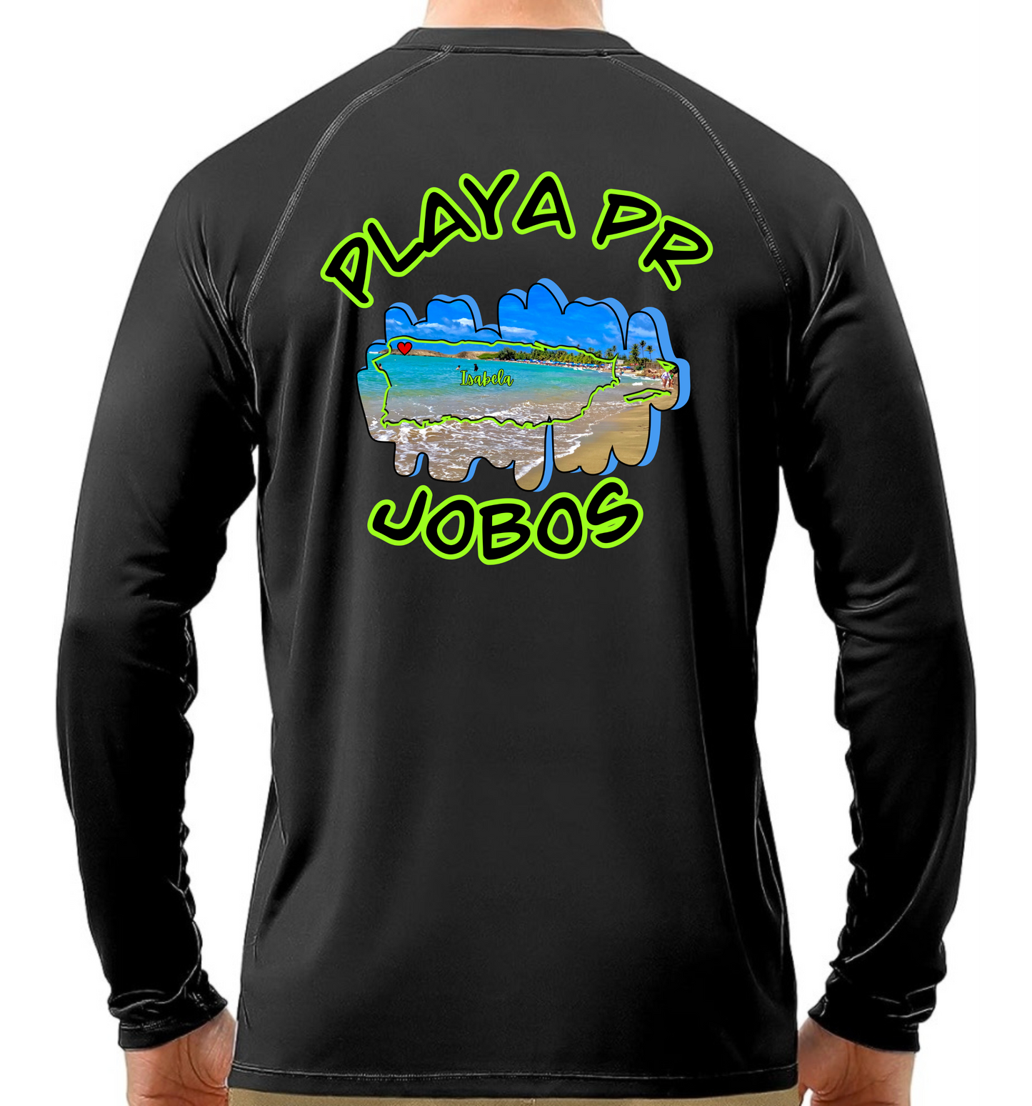 Men's UPF50+ rash guard Long Sleeve Jobos, Isabela P.R