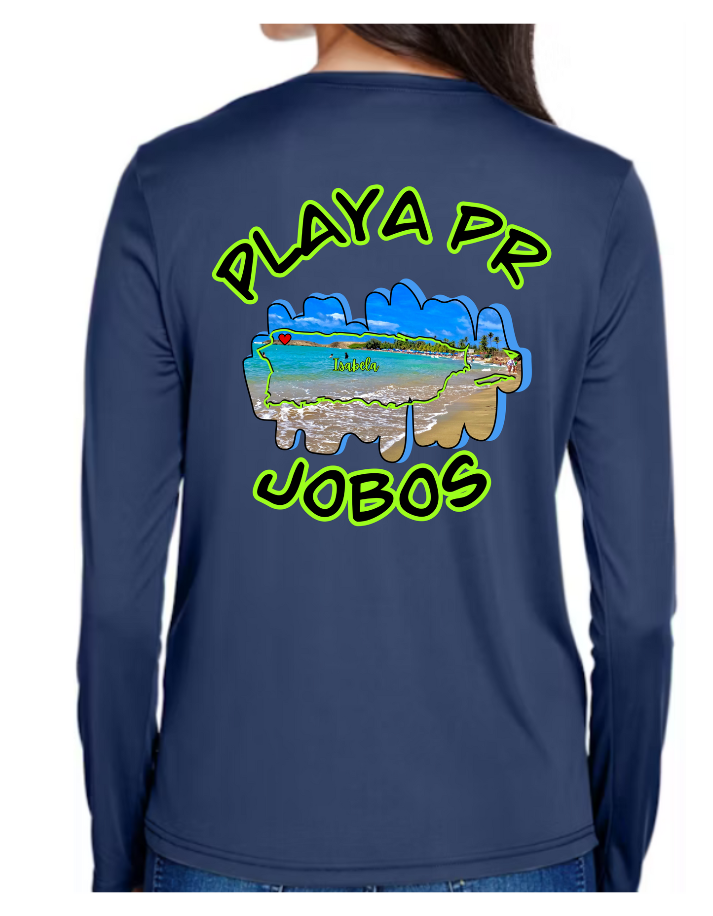 Women's UPF 50+ rash guard loose fit Jobos, Isabela P.R