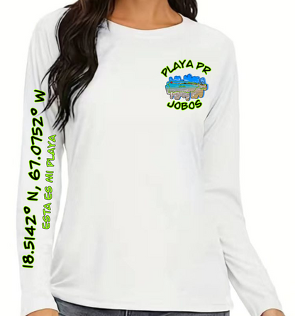 Women's UPF 50+ rash guard loose fit Jobos, Isabela P.R