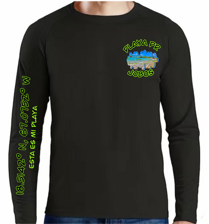 Men's UPF50+ rash guard Long Sleeve Jobos, Isabela P.R