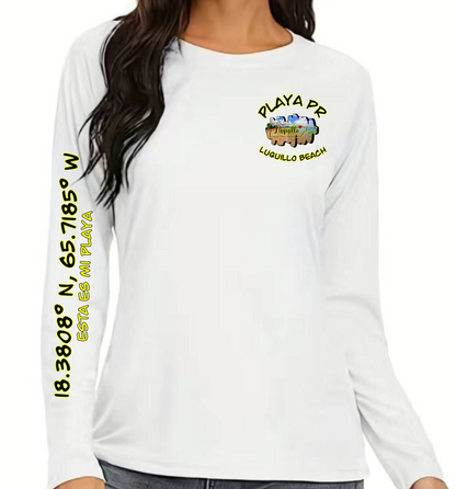 Women's UPF50+ rash guard long sleeve Luquillo Beach, Luquillo P.R