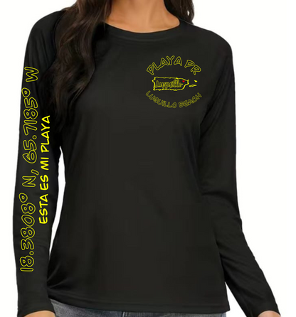 Women's UPF50+ rash guard long sleeve Luquillo Beach, Luquillo P.R