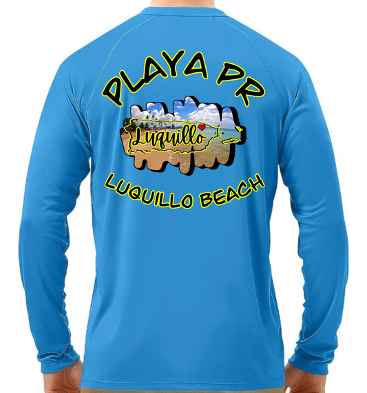 Men's UPF50+ rash guard long sleeve Luquillo beach, Luquillo P.R