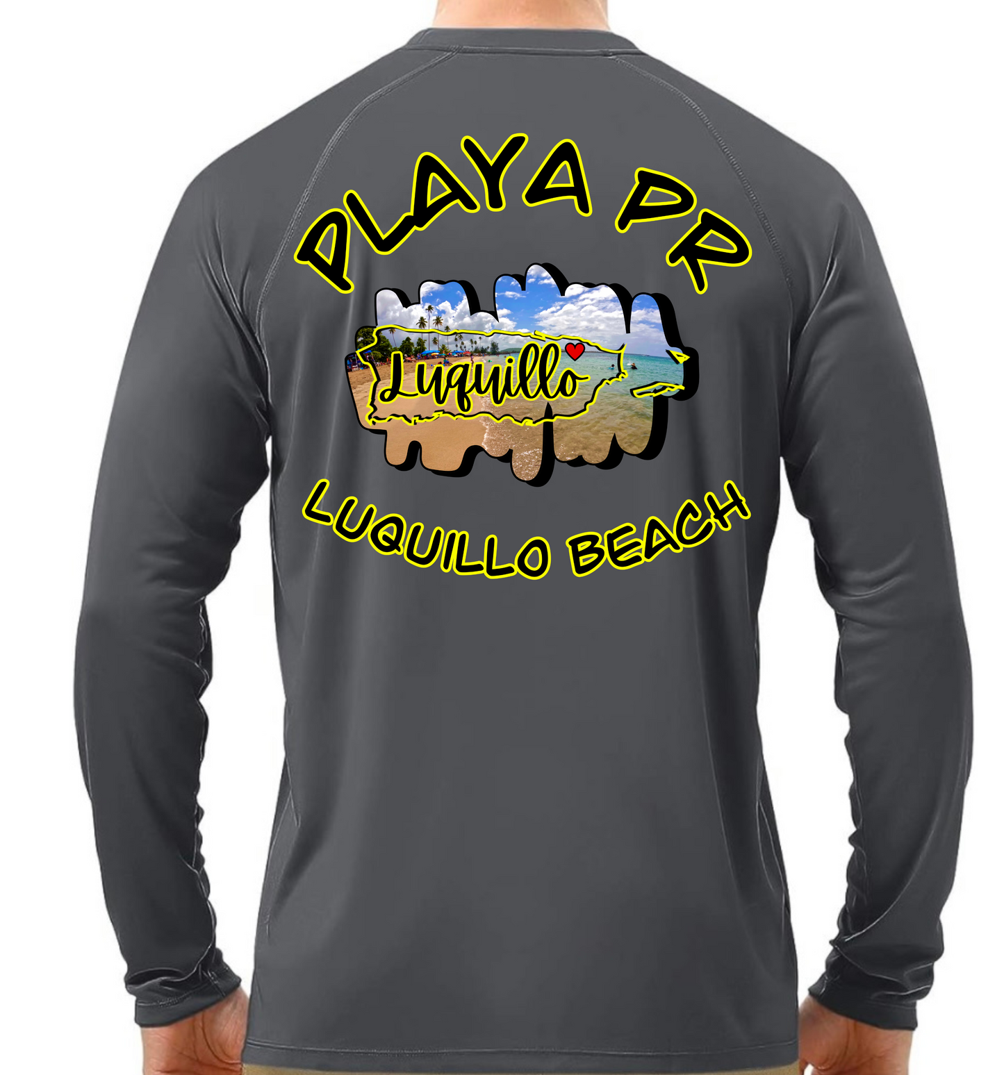 Men's UPF50+ rash guard long sleeve Luquillo beach, Luquillo P.R