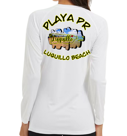 Women's UPF50+ rash guard long sleeve Luquillo Beach, Luquillo P.R